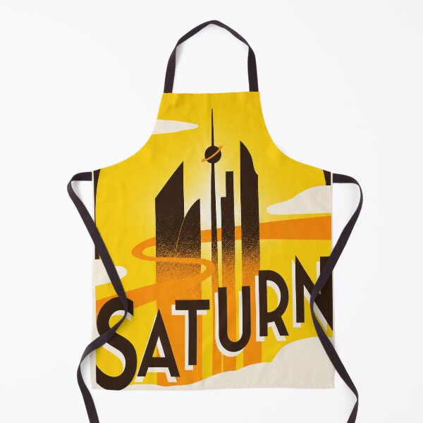 Item preview, Saturn Retro Futuristic Travel Poster designed and sold by NordenPosters.