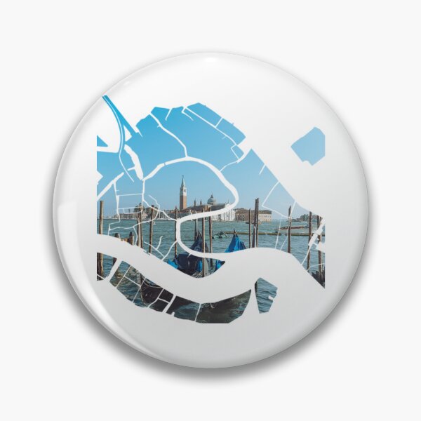 Item preview, Venice Map San Giorgio Maggiore Island Gondolas Silhouette designed and sold by Maroan93.