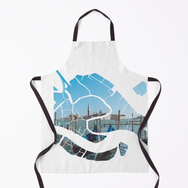Item preview, Venice Map San Giorgio Maggiore Island Gondolas Silhouette designed and sold by Maroan93.