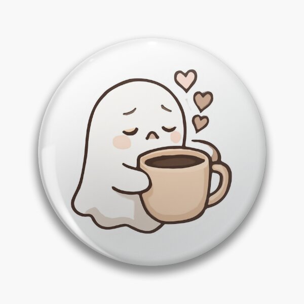 Item preview, Sleepy Ghost With Coffee ?☕ designed and sold by FreshSticker co..