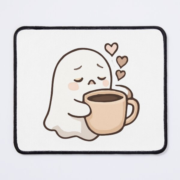 Item preview, Sleepy Ghost With Coffee ?☕ designed and sold by FreshSticker co..