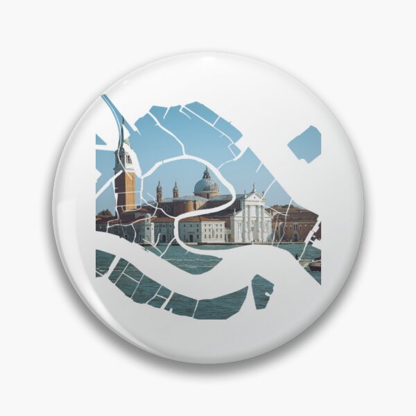 Item preview, Venice Map San Giorgio Maggiore Island Gondolas Silhouette V2 designed and sold by Maroan93.