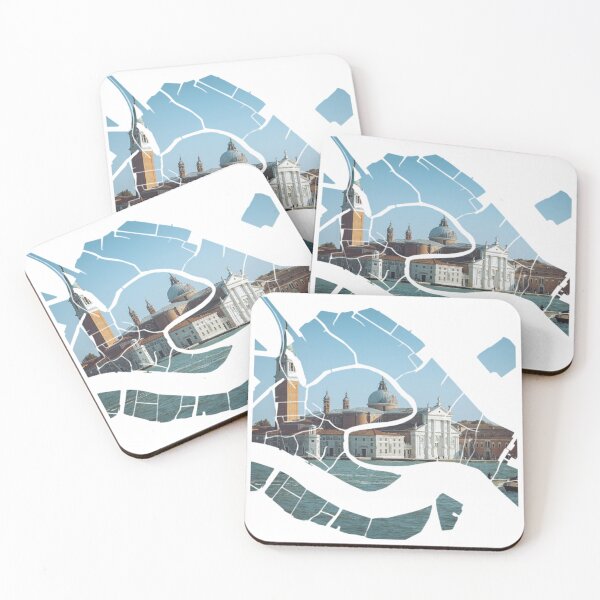 Item preview, Venice Map San Giorgio Maggiore Island Gondolas Silhouette V2 designed and sold by Maroan93.