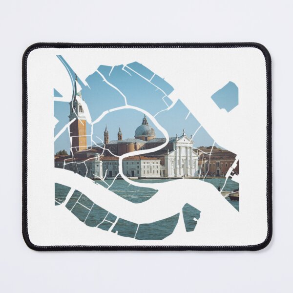 Item preview, Venice Map San Giorgio Maggiore Island Gondolas Silhouette V2 designed and sold by Maroan93.