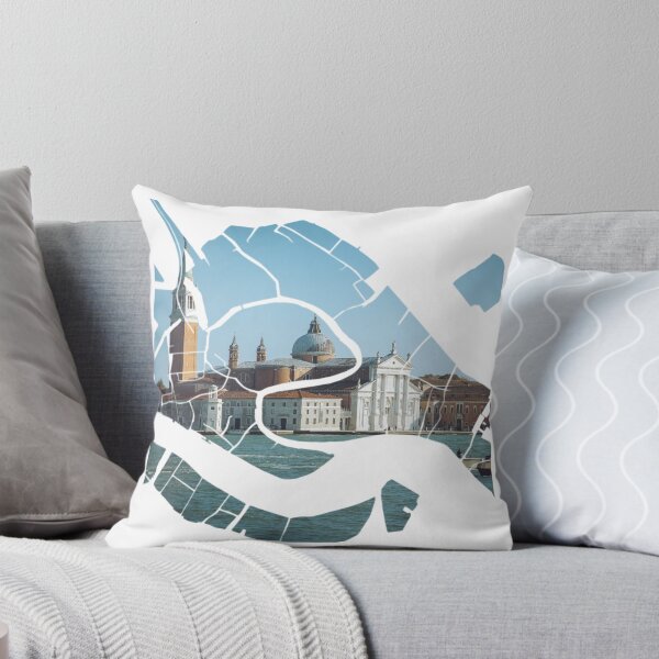 Item preview, Venice Map San Giorgio Maggiore Island Gondolas Silhouette V2 designed and sold by Maroan93.
