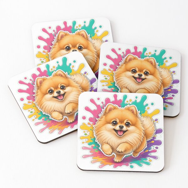Item preview, Pomeranian Candy Cloud – Cute Fluffy Dog Sticker designed and sold by Benjipawprints.
