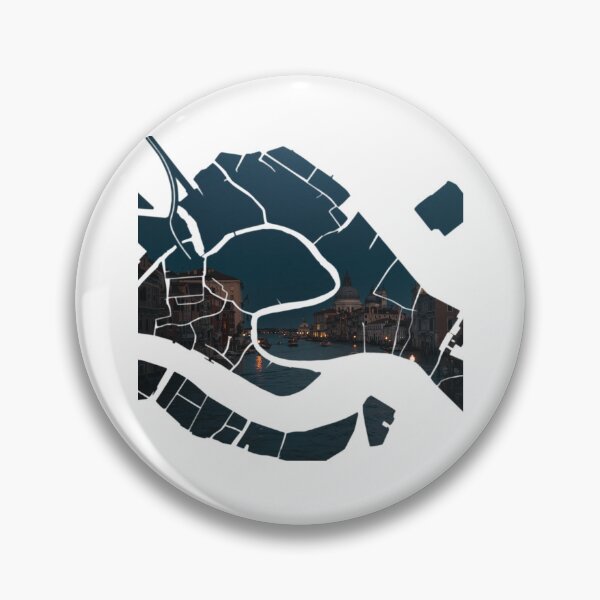 Item preview, Venice Map Santa Maria della Salute Grand Canal Twilight Silhouette designed and sold by Maroan93.