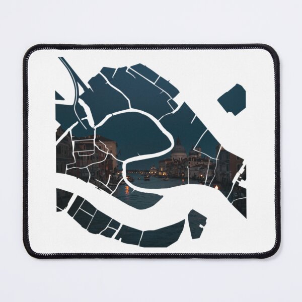 Item preview, Venice Map Santa Maria della Salute Grand Canal Twilight Silhouette designed and sold by Maroan93.