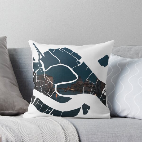 Item preview, Venice Map Santa Maria della Salute Grand Canal Twilight Silhouette designed and sold by Maroan93.