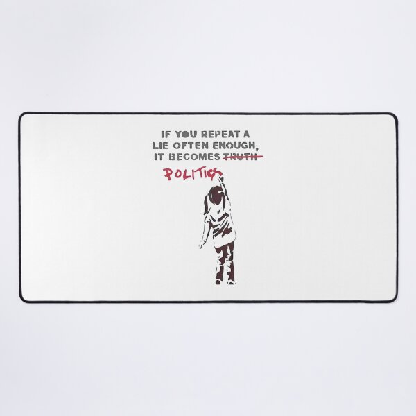 Item preview, Lie Becomes Politics Statement Art ⭐⭐⭐⭐⭐ designed and sold by PotatoCutie.