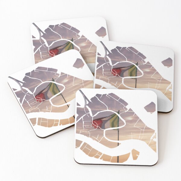 Item preview, Venice Map Italian Flag Sunset Sky Silhouette designed and sold by Maroan93.