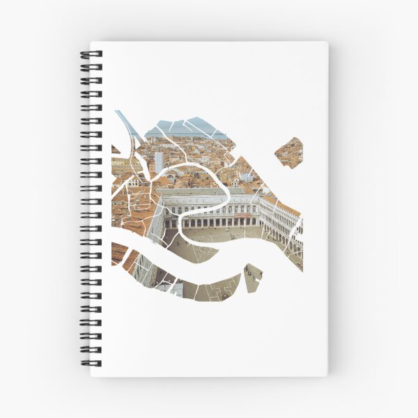 Item preview, Venice Map St Marks Square Museo Correr Aerial View Silhouette designed and sold by Maroan93.