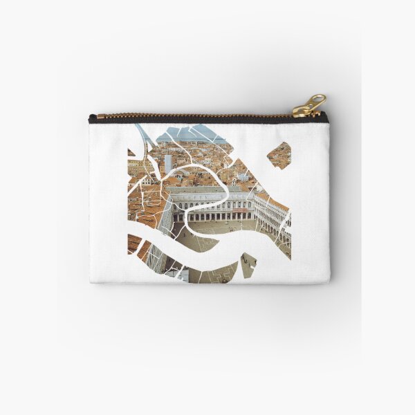 Item preview, Venice Map St Marks Square Museo Correr Aerial View Silhouette designed and sold by Maroan93.