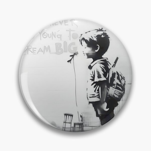 Item preview, Banksy Youre Never Too Young To Dream Bigpng ⭐⭐⭐⭐⭐ designed and sold by PotatoCutie.
