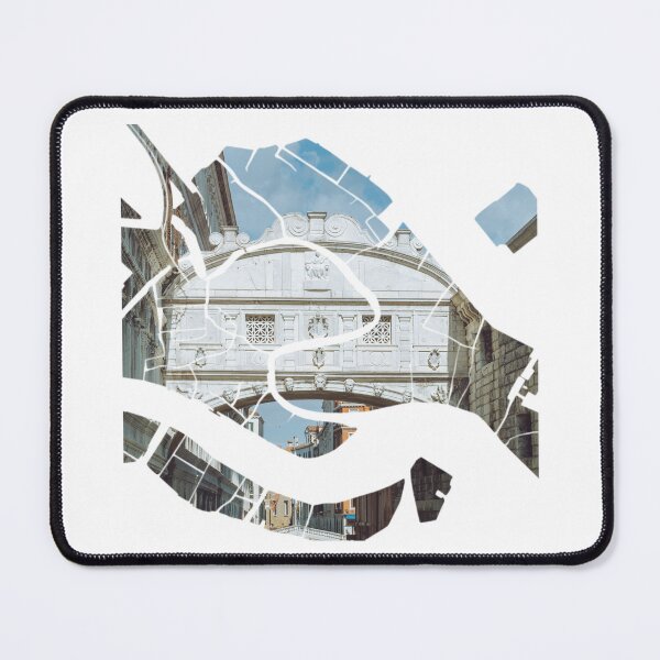 Item preview, Venice Map Bridge of Sighs Architecture Silhouette designed and sold by Maroan93.