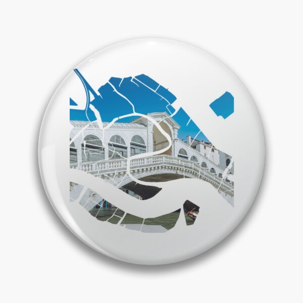 Item preview, Venice Map Rialto Bridge Architecture Grand Canal Silhouette designed and sold by Maroan93.