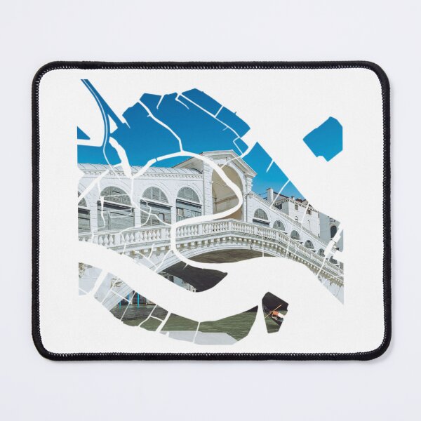 Item preview, Venice Map Rialto Bridge Architecture Grand Canal Silhouette designed and sold by Maroan93.