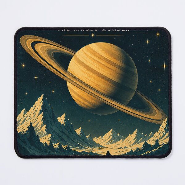 Item preview, Visit Saturn Vintage Space Poster designed and sold by NordenPosters.