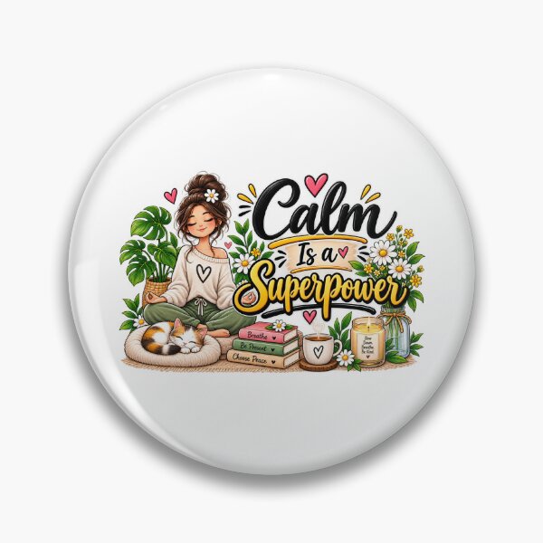 Item preview, Calm Is a Superpower designed and sold by KrithigaArts.