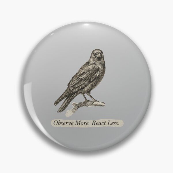 Item preview, Raven - Observe more. React less. designed and sold by 123ks.