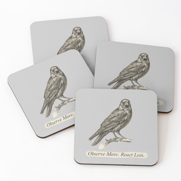 Item preview, Raven - Observe more. React less. designed and sold by 123ks.