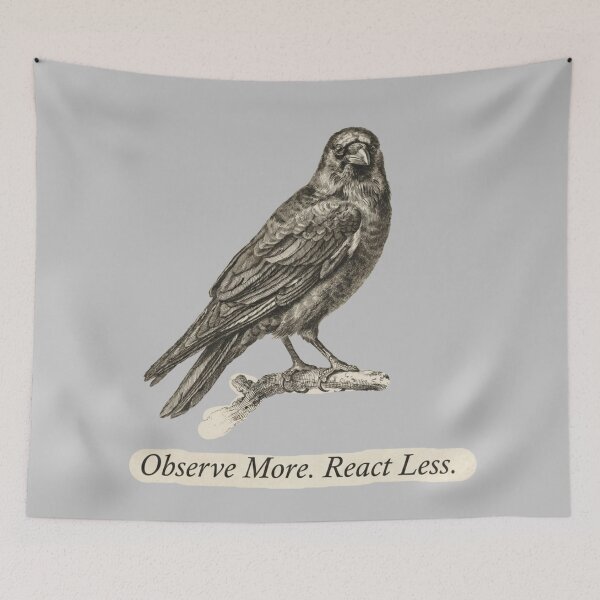 Item preview, Raven - Observe more. React less. designed and sold by 123ks.