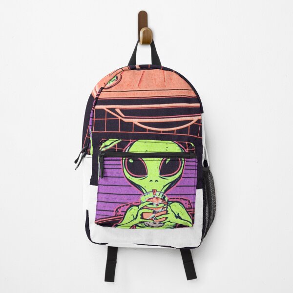 Item preview, Cute Alien in UFO Boba Tea Lover designed and sold by Tee-Pulse.