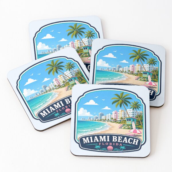 Item preview, Miami Beach, Florida - Oceanfront & Lifeguard Tower designed and sold by Myra365Art.