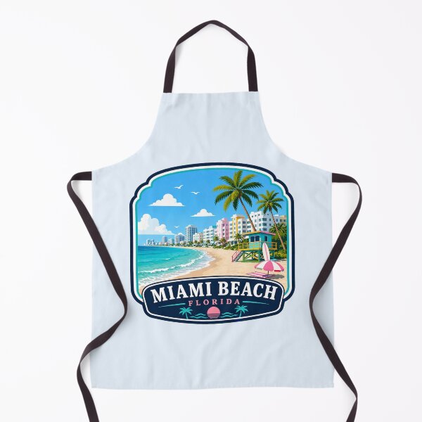 Item preview, Miami Beach, Florida - Oceanfront & Lifeguard Tower designed and sold by Myra365Art.