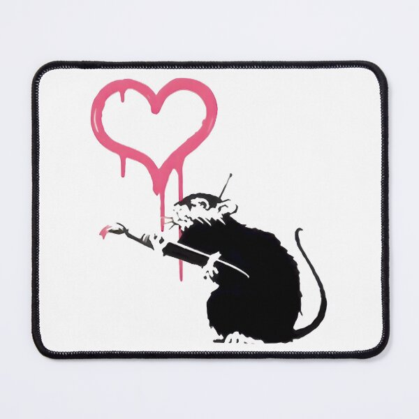 Item preview, Rat Painting Heart Spray Art ⭐⭐⭐⭐⭐ designed and sold by PotatoCutie.