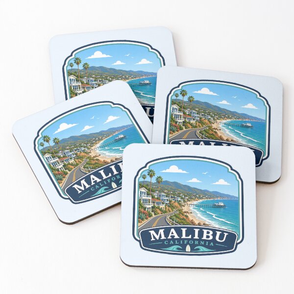 Item preview, Malibu, California - Coastal Highway Pier Ocean View designed and sold by Myra365Art.