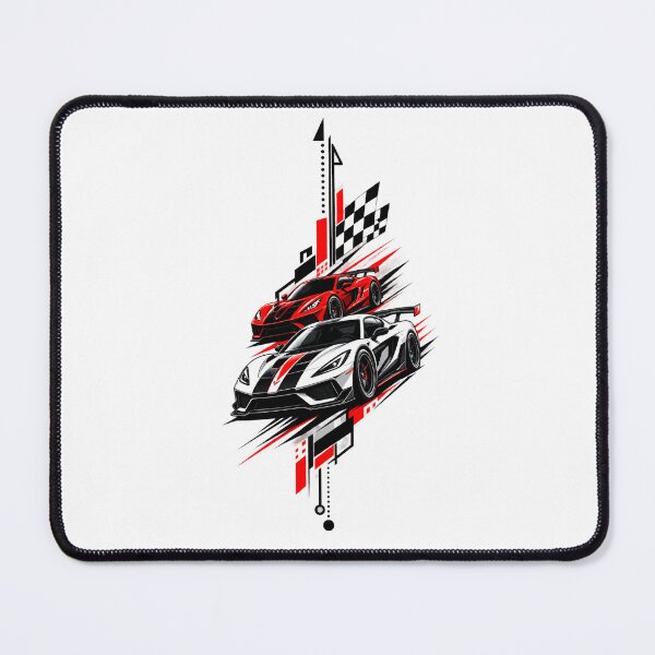 Item preview, Supercars Racing Speed Checkered Flag Motorsport Sports Car Art designed and sold by Shakhbata-1.