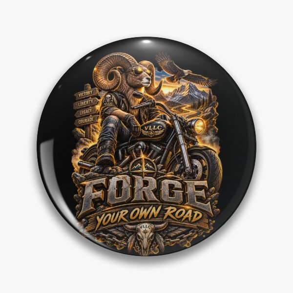 Item preview, ?️ Biker Ram Forge Your Own Road Motorcycle Art ?️ designed and sold by VICTORY LIBERTY .