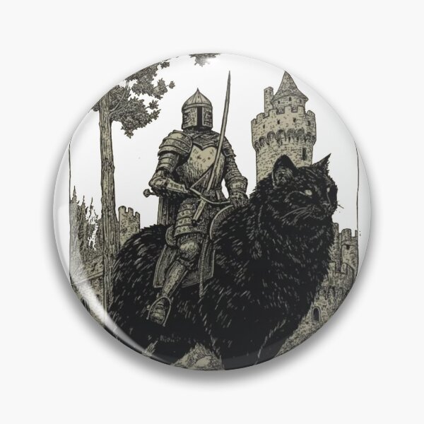 Item preview, Knight Cat Rider Medieval Fantasy designed and sold by roartusa.