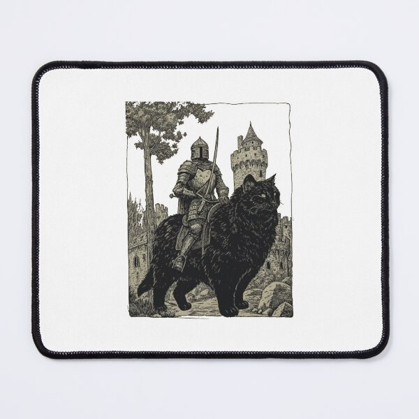 Item preview, Knight Cat Rider Medieval Fantasy designed and sold by roartusa.