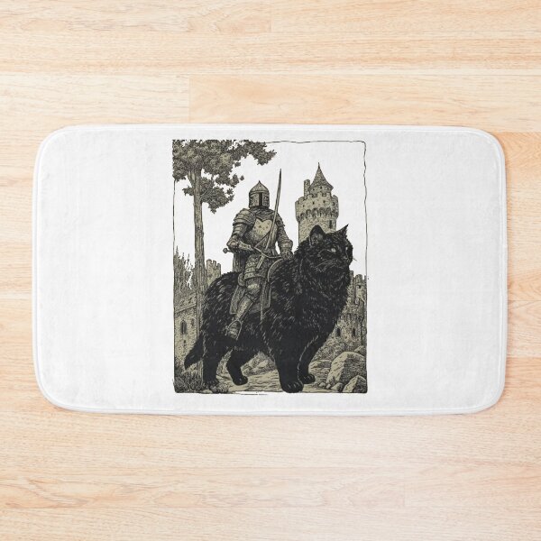 Item preview, Knight Cat Rider Medieval Fantasy designed and sold by roartusa.