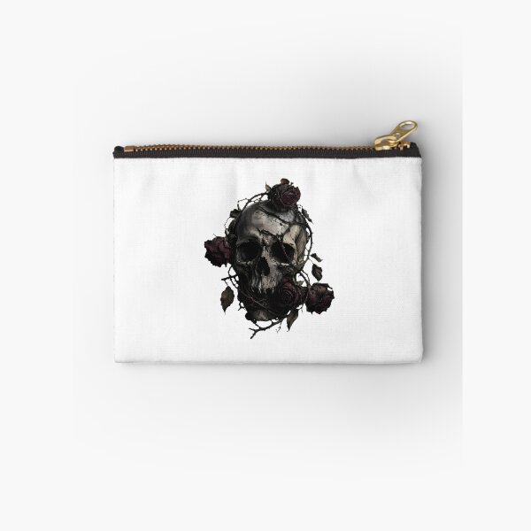 Item preview, WITHERED — Gothic Skull & Withered Roses designed and sold by Aesthicer.