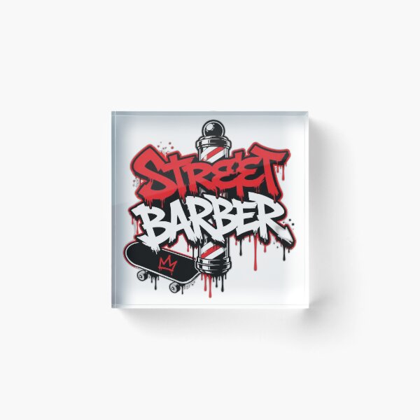Item preview, Street Barber Graffiti Skateboard Barber Pole Art designed and sold by Barber MD Culture.