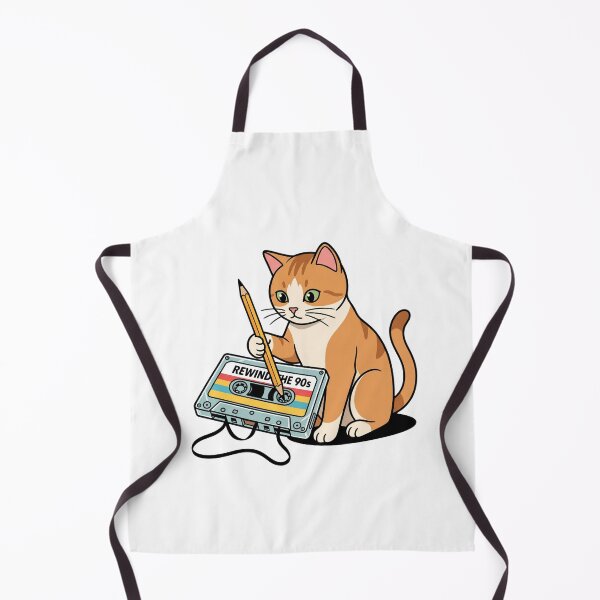 Item preview, Cute Cat Rewinding 90s Cassette Tape With Pencil designed and sold by Rare By Hero.