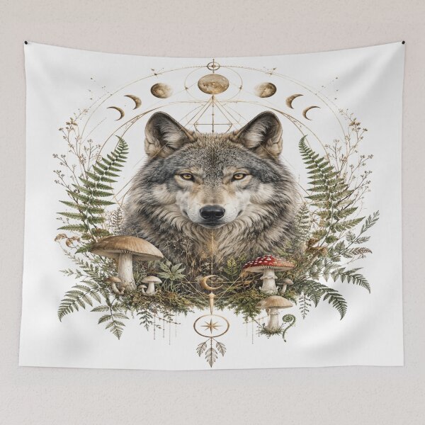 Item preview, White Wolf looking straight ahead designed and sold by Losthope Creations.