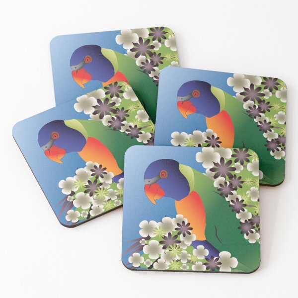 Item preview, Rainbow Lorikeet Digital illustration designed and sold by JelliGraphy.