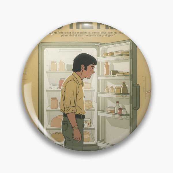 Item preview, Society for Staring Blankly Into the Fridge Retro Poster designed and sold by PictorialWhimsy.