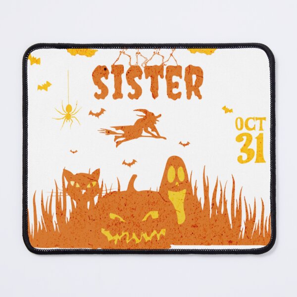 Item preview, Spooky Sister Halloween – Cute Pumpkin Ghost Halloween Design designed and sold by MOCH- ART.
