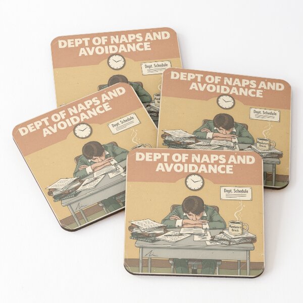 Item preview, Department of Naps and Avoidance Retro Poster designed and sold by PictorialWhimsy.
