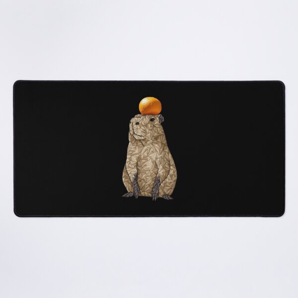 Item preview, capibara w orange , geometric designed and sold by DennisKeith9.