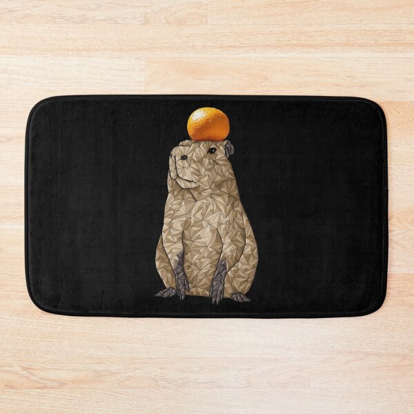 Item preview, capibara w orange , geometric designed and sold by DennisKeith9.