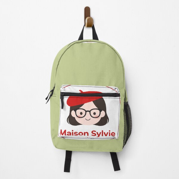 Item preview, Maison Sylvie Logo - Red Beret Girl Art Pop Brand Design designed and sold by MAISON SYLVIE.