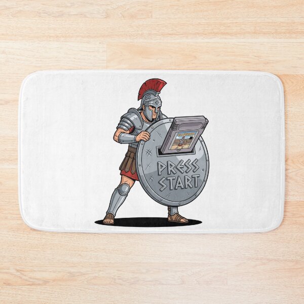 Item preview, Roman Gladiator Shield Retro Game Cartridge Press Start designed and sold by Rare By Hero.