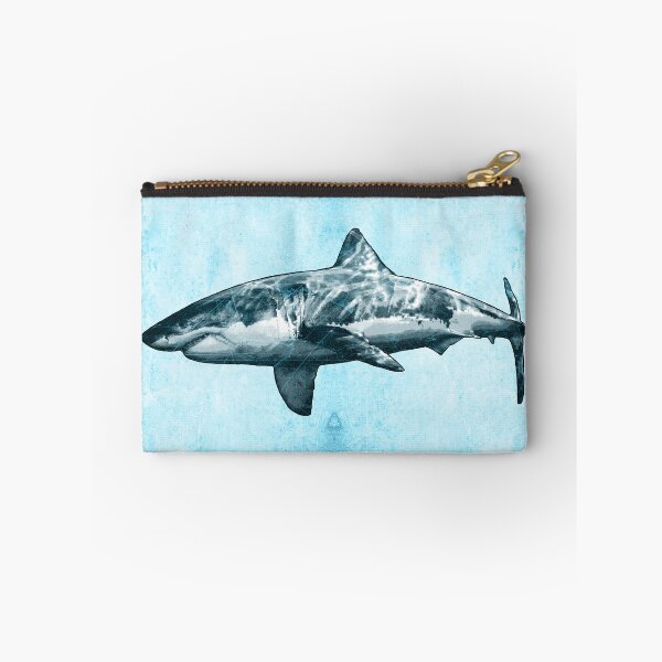 Item preview, Great White Shark in Blue High Contrast Etched designed and sold by Ghoul Enterprises.