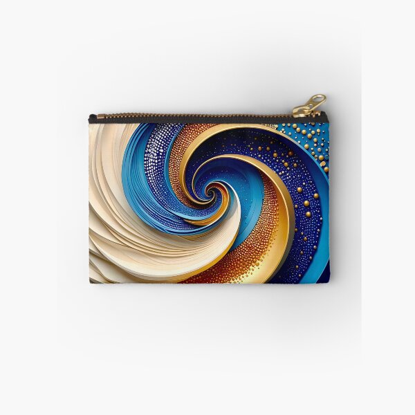 Item preview, Swirling Dual Toned Mandala in White and Blue designed and sold by Vicky Brago-Mitchell®.